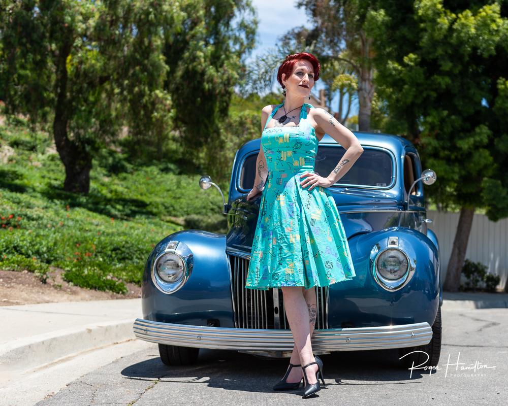 Pepper in a 30s pin-up shoot